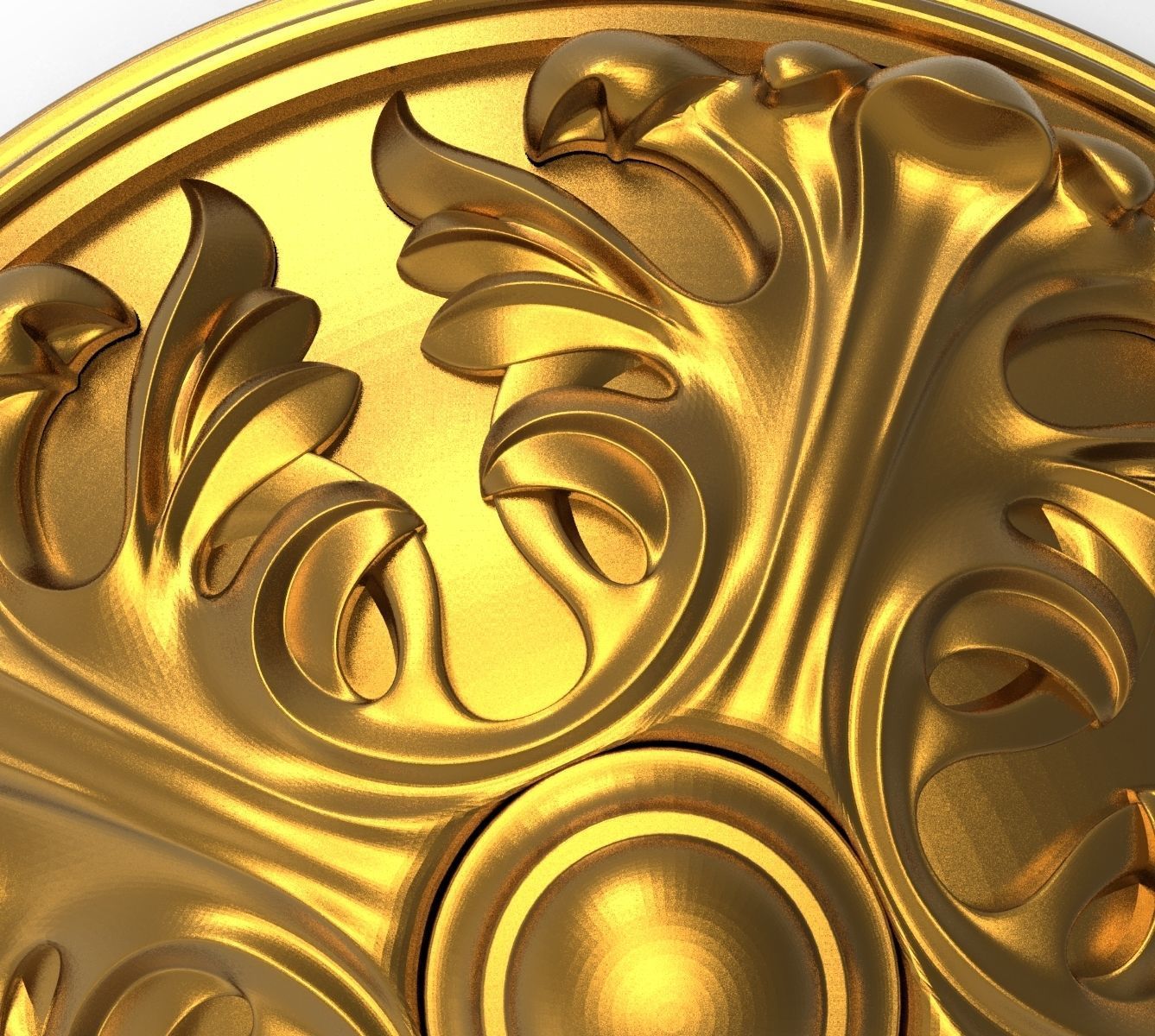 decorative rosette 3D model_7