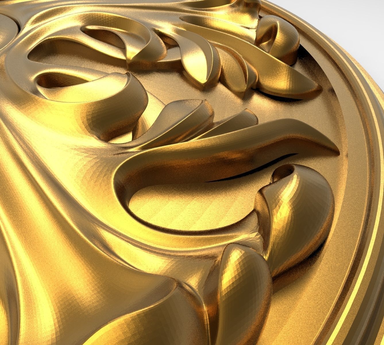 decorative rosette 3D model_5