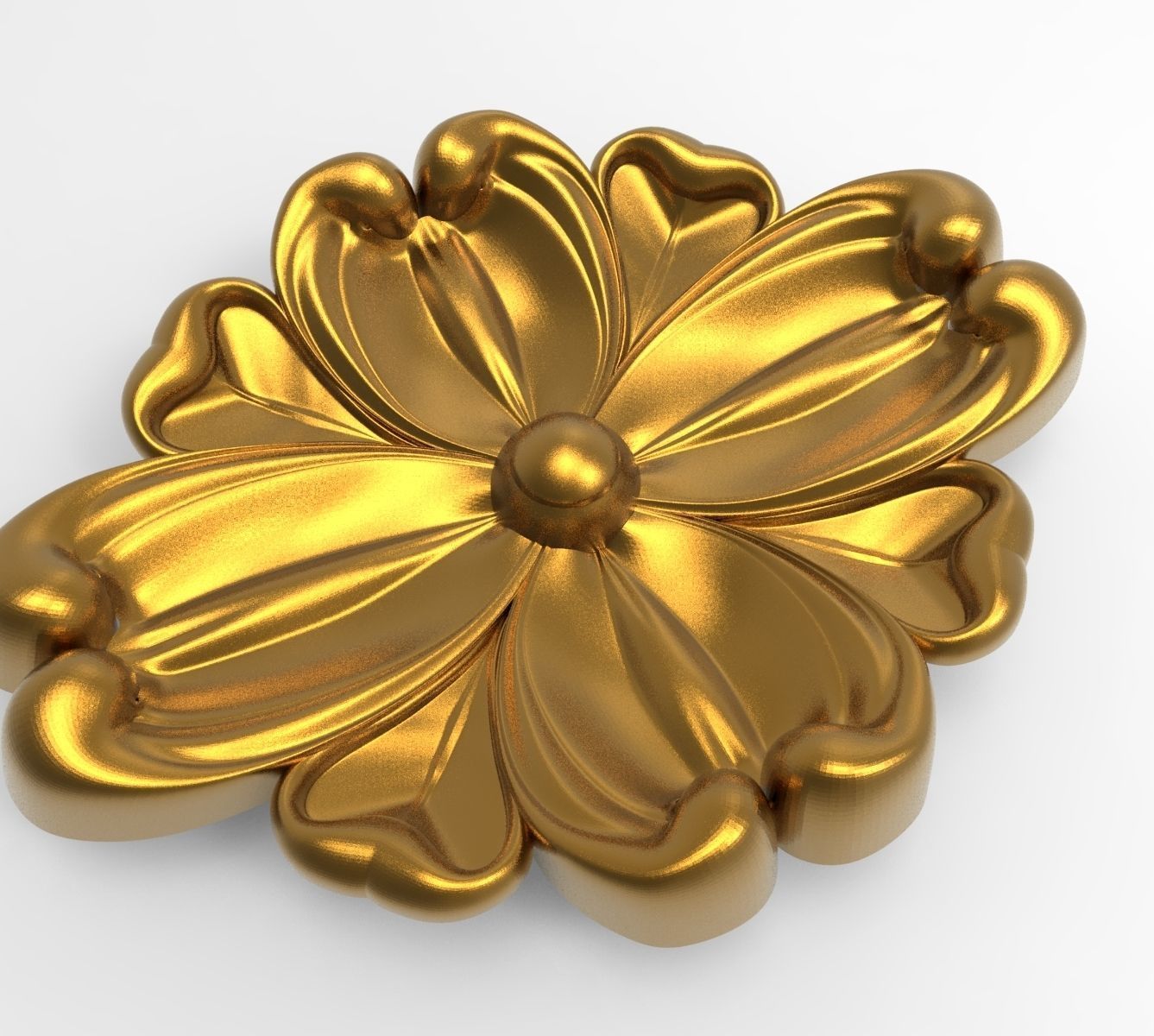 decorative rosette 3D model_7