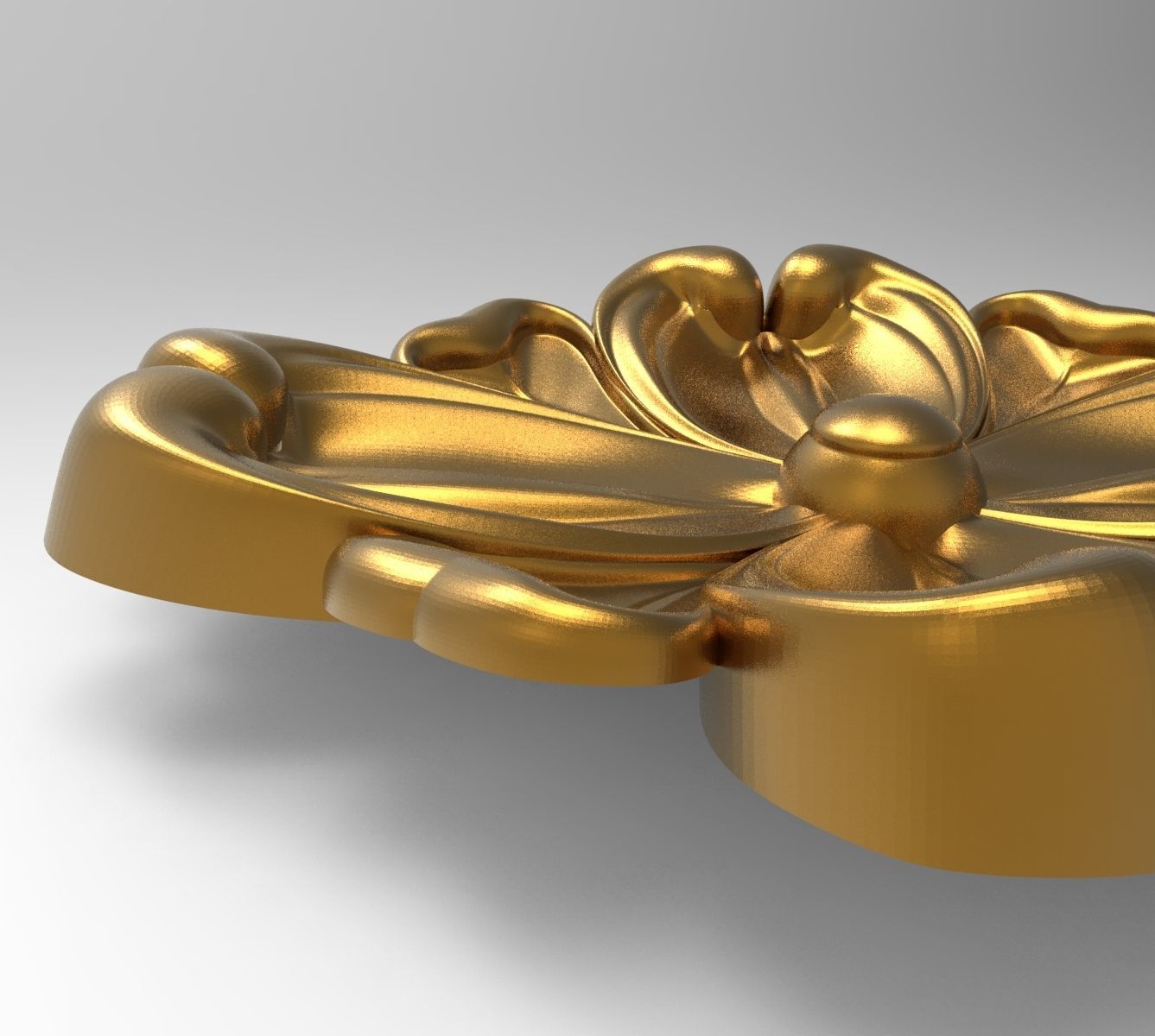 decorative rosette 3D model_2
