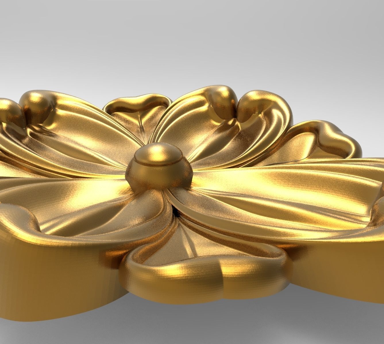 decorative rosette 3D model_3