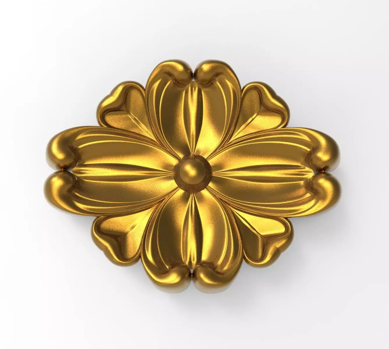 decorative rosette 3D model_0