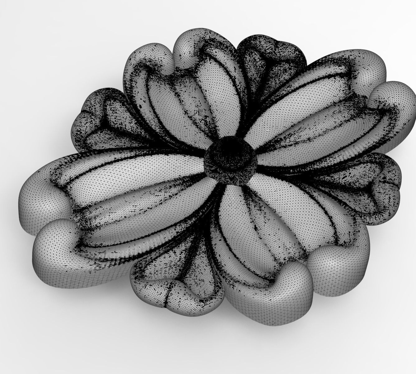 decorative rosette 3D model_9