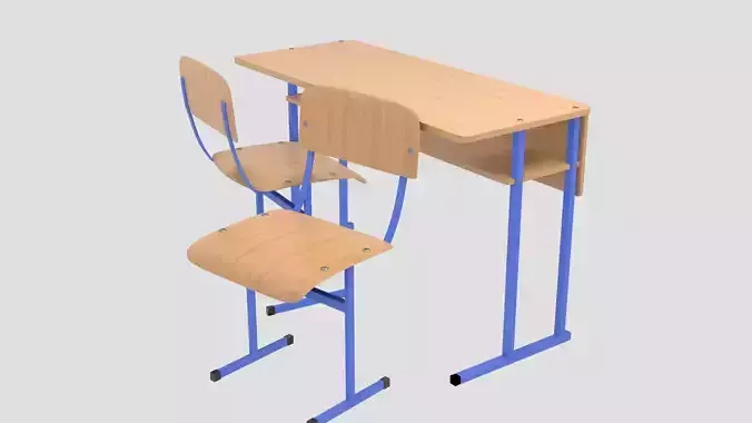 Chair and school desk