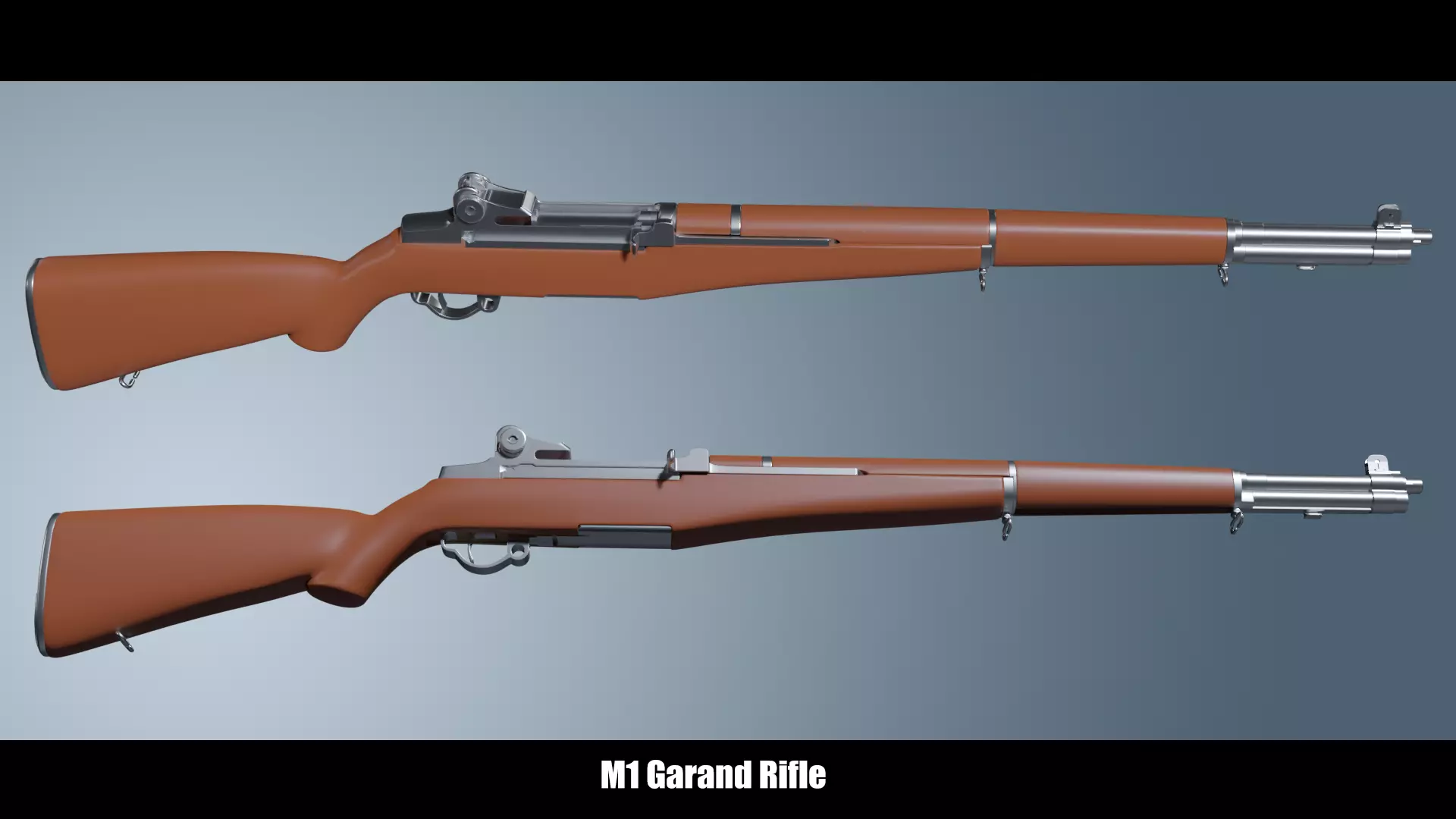 M1 Garand High Poly 3D model_0