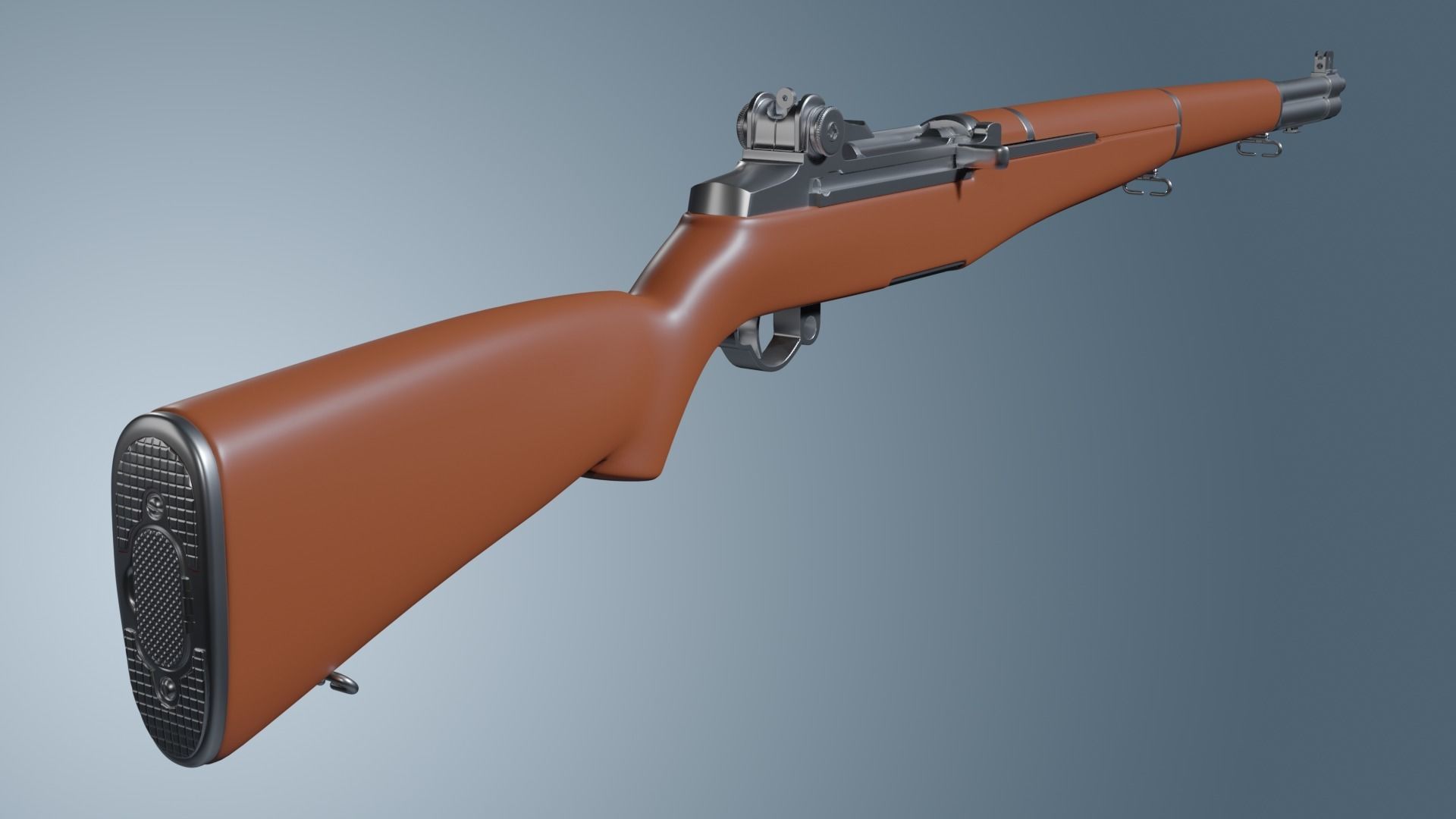 M1 Garand High Poly 3D model_5