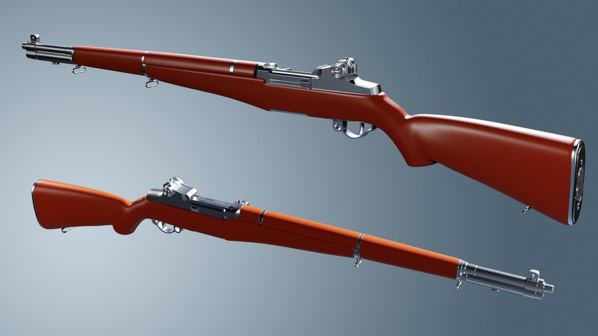 M1 Garand High Poly 3D model_8