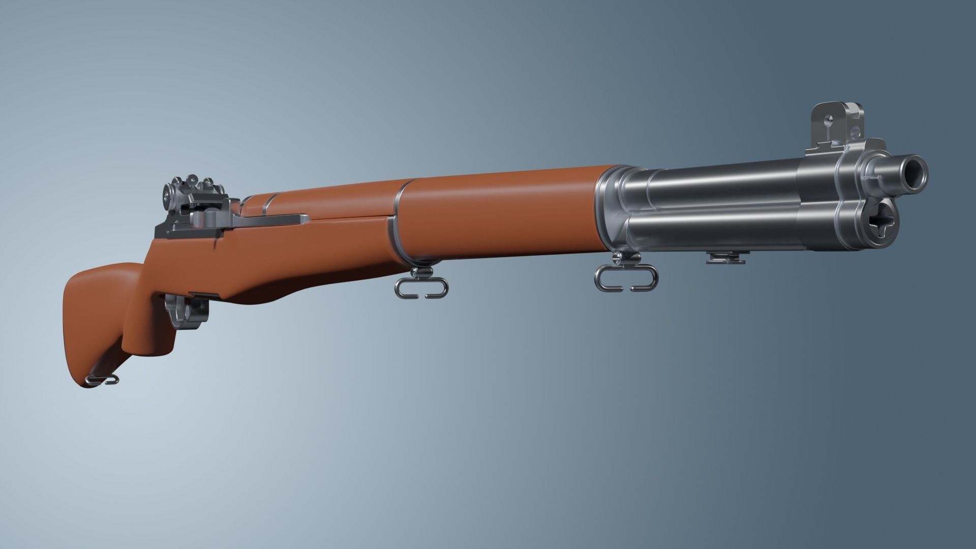 M1 Garand High Poly 3D model_3