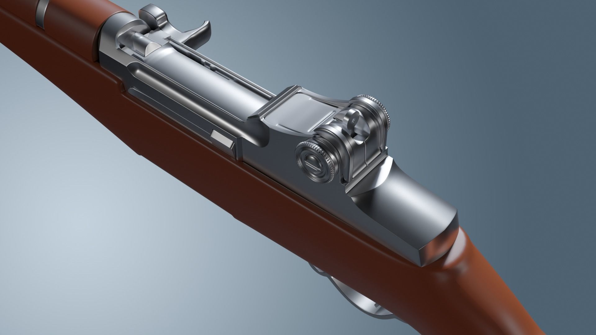 M1 Garand High Poly 3D model_4