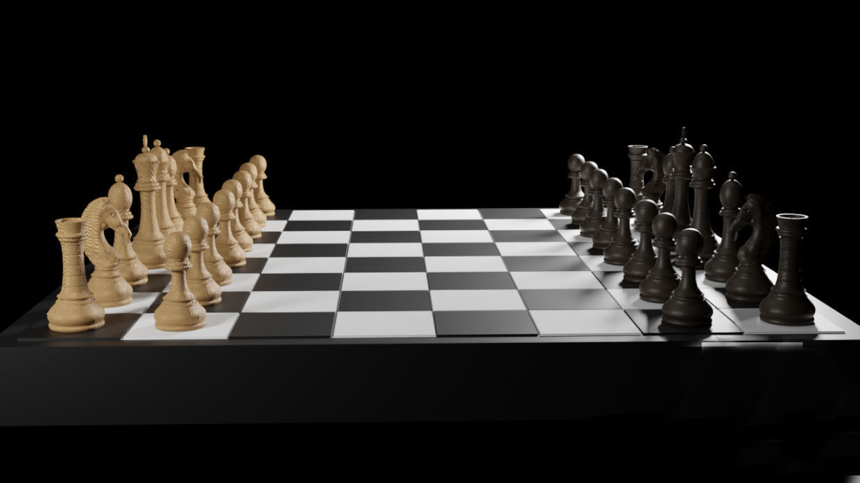 chess set 3D model_1