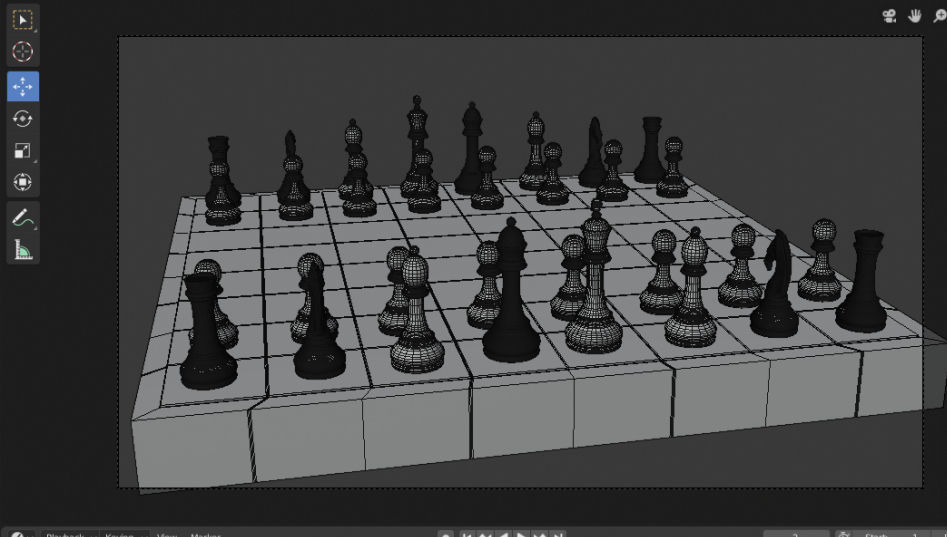 chess set 3D model_4