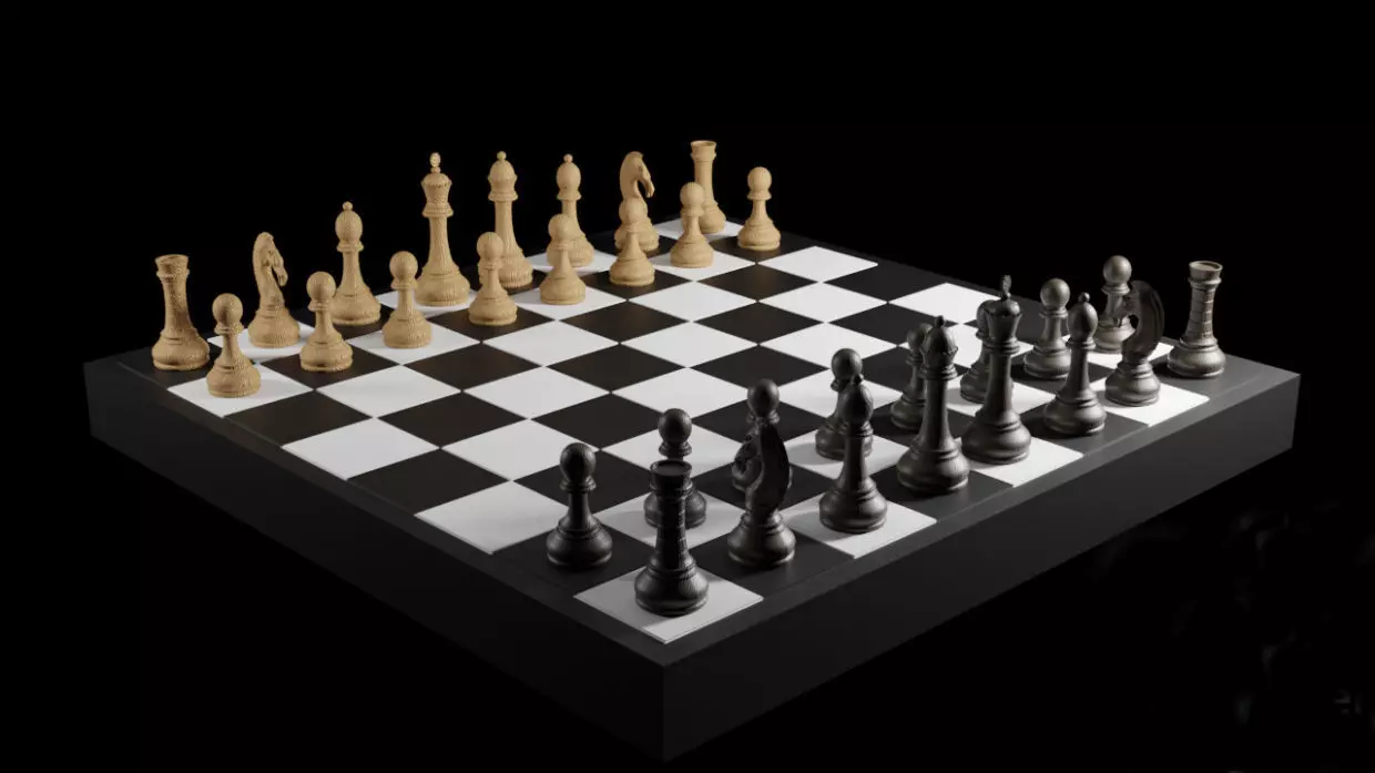 chess set 3D model_0