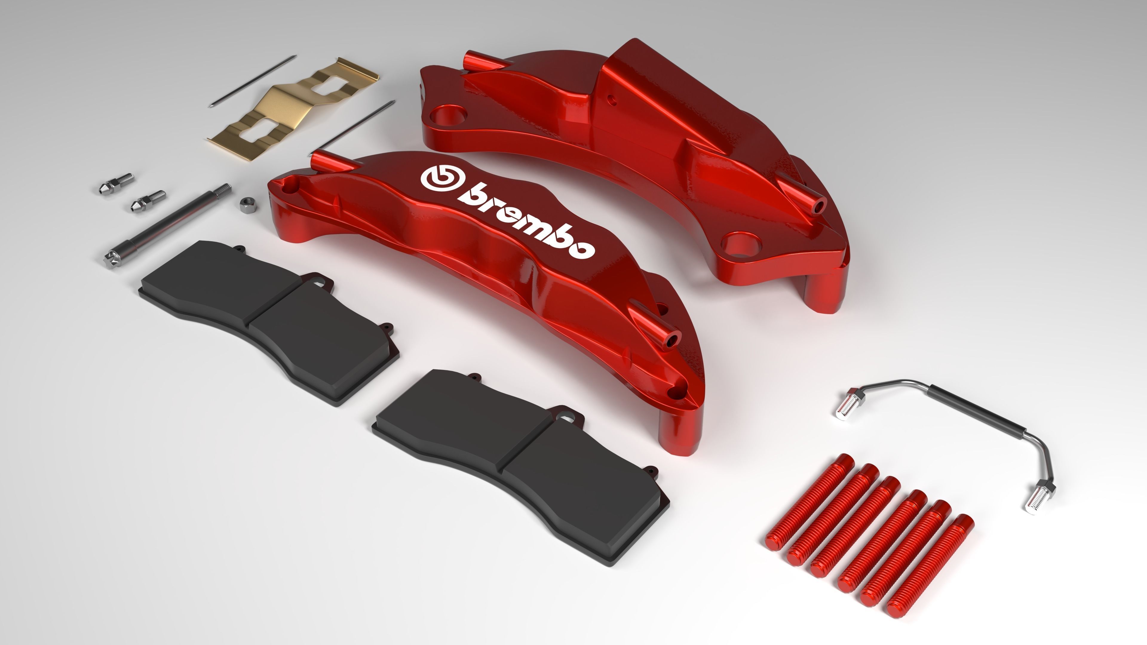 Brembo Brake Caliper Free 3D model_3