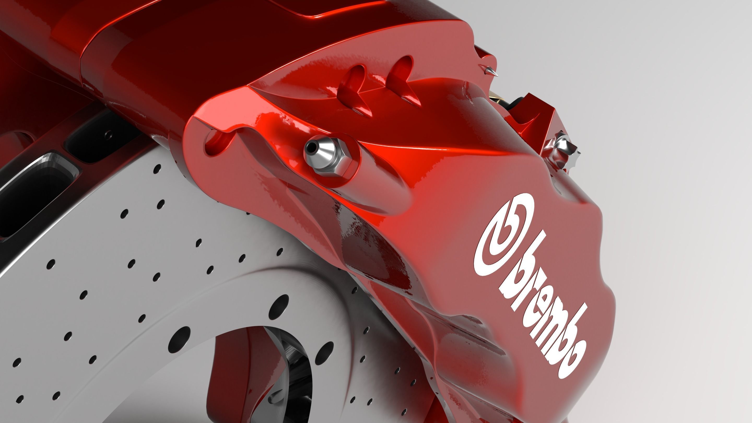 Brembo Brake Caliper Free 3D model_4