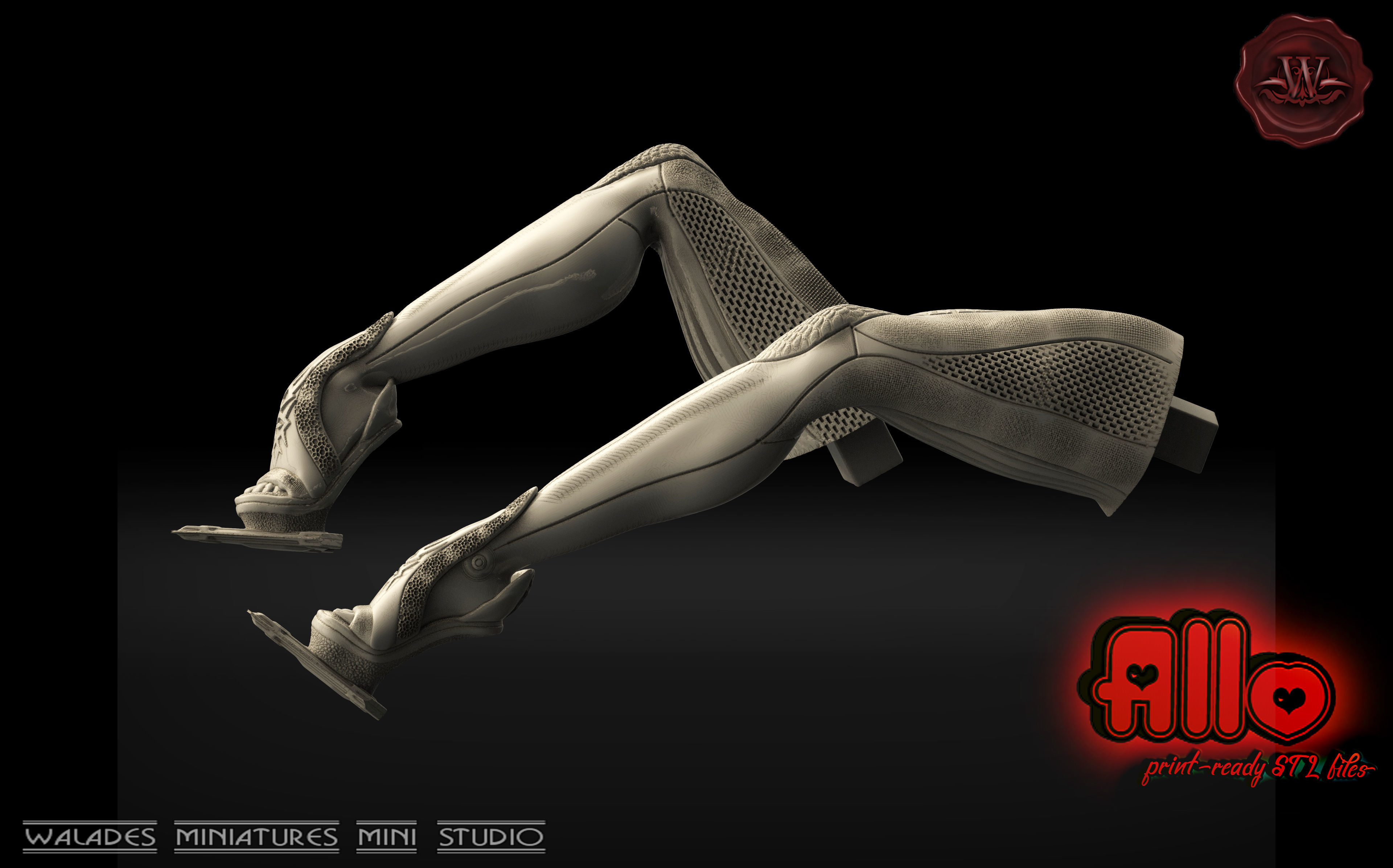 ALLO cyberwoman 3D print model_5