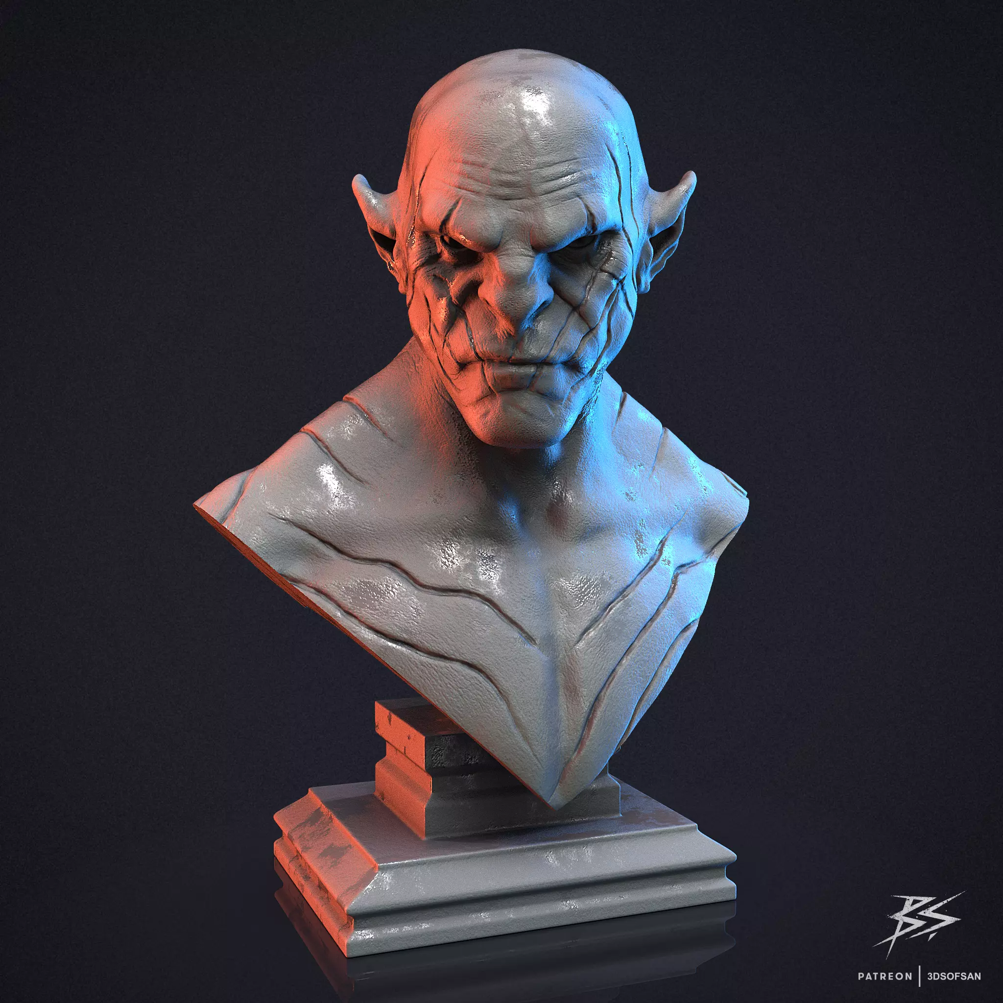 Azog the Defiler 3D print model_0