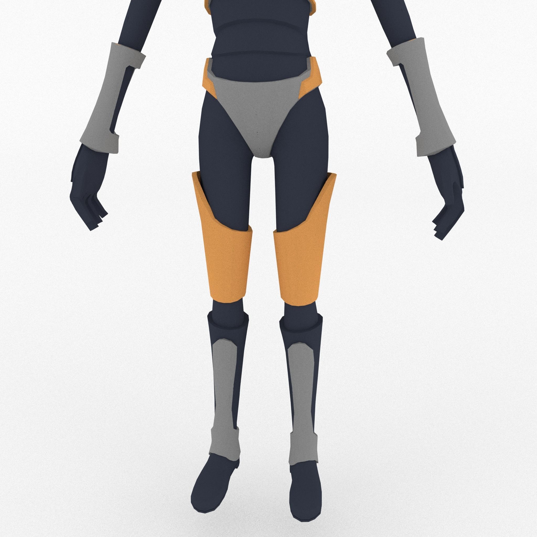 Gordon Freeman Free low-poly 3D model_5