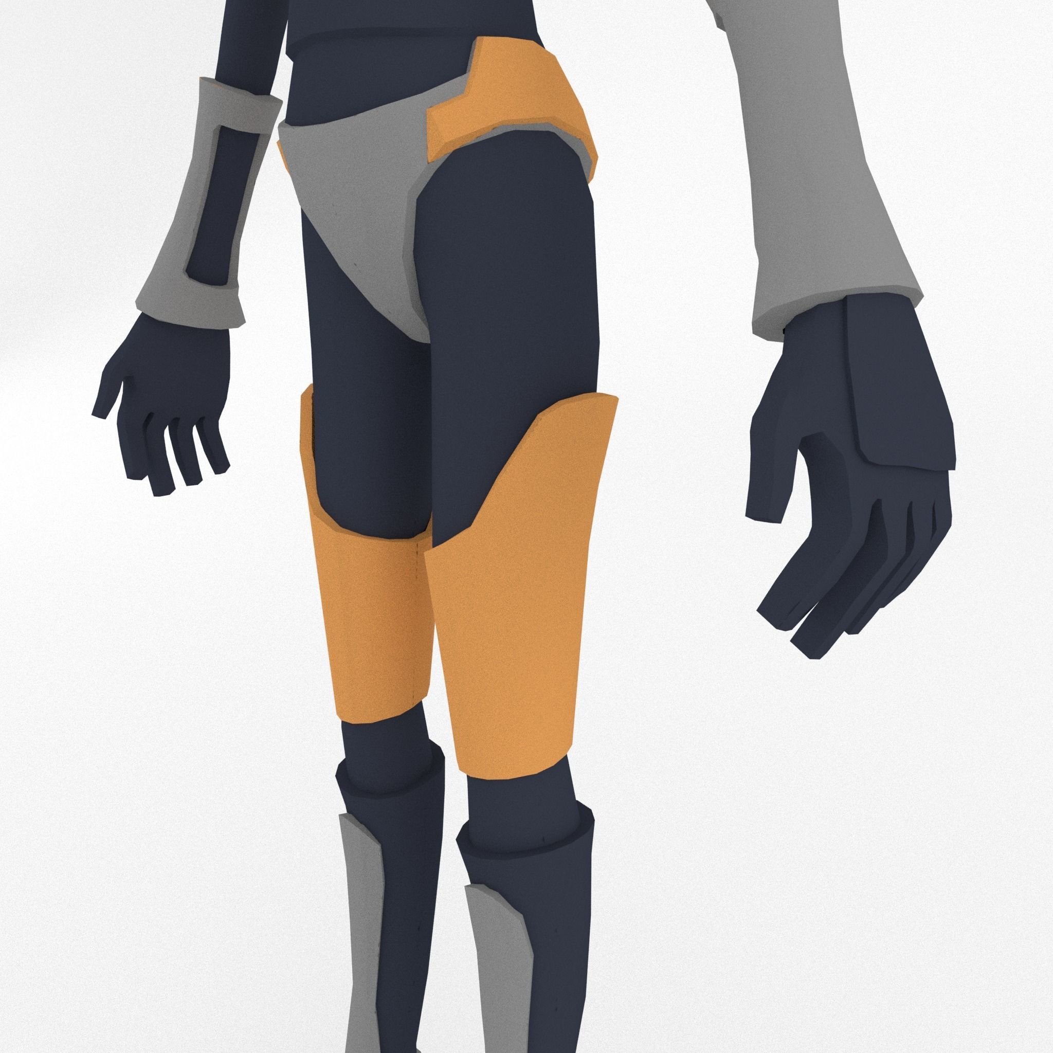 Gordon Freeman Free low-poly 3D model_6