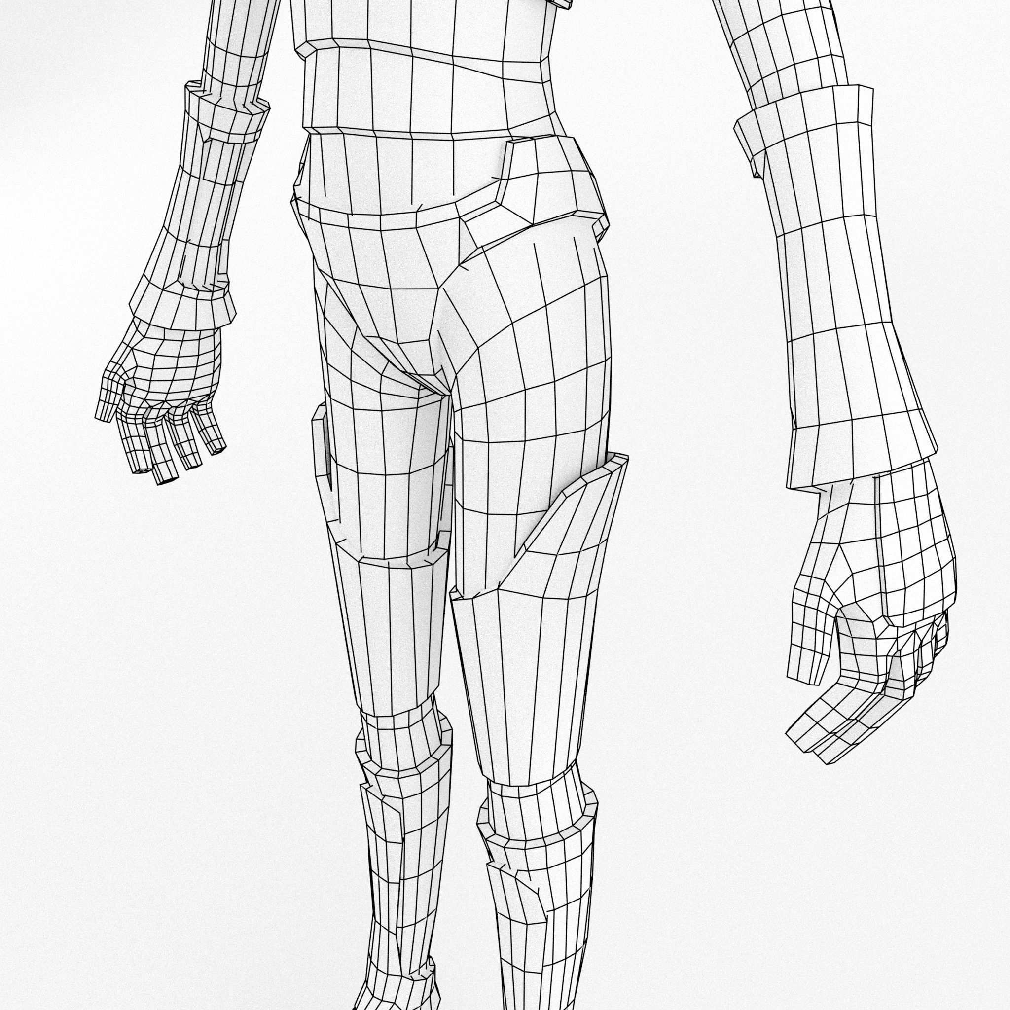 Gordon Freeman Free low-poly 3D model_13