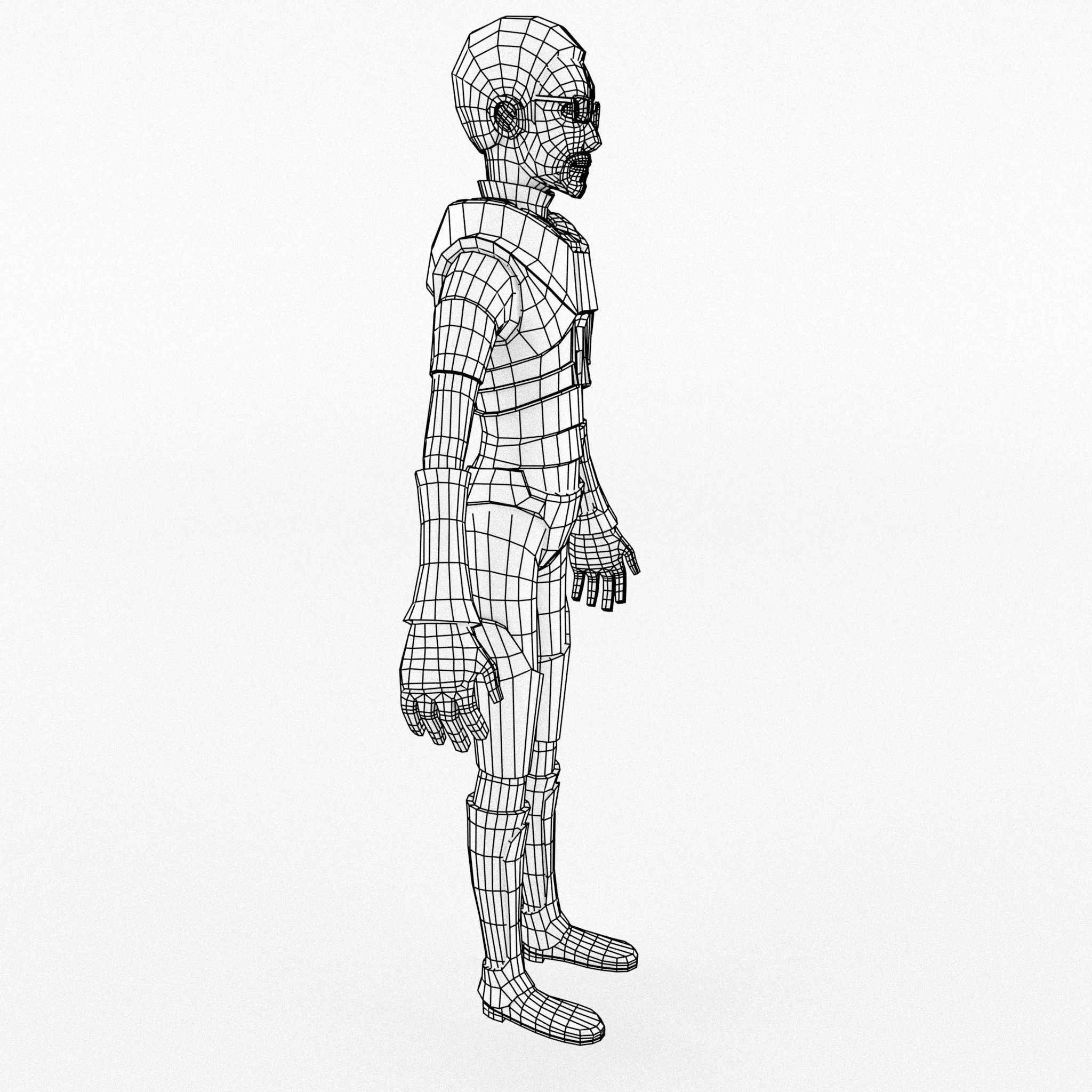 Gordon Freeman Free low-poly 3D model_9