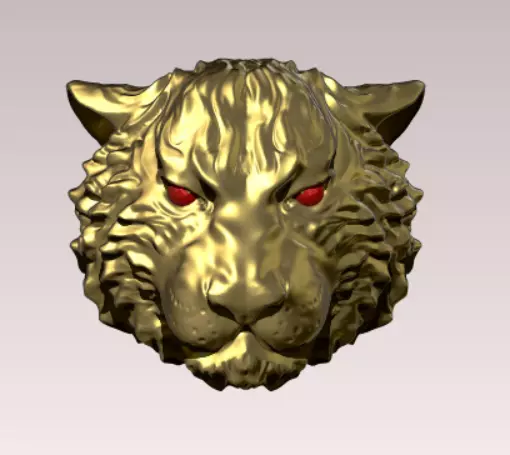 Animal Tiger Ring Detailed 3D print model