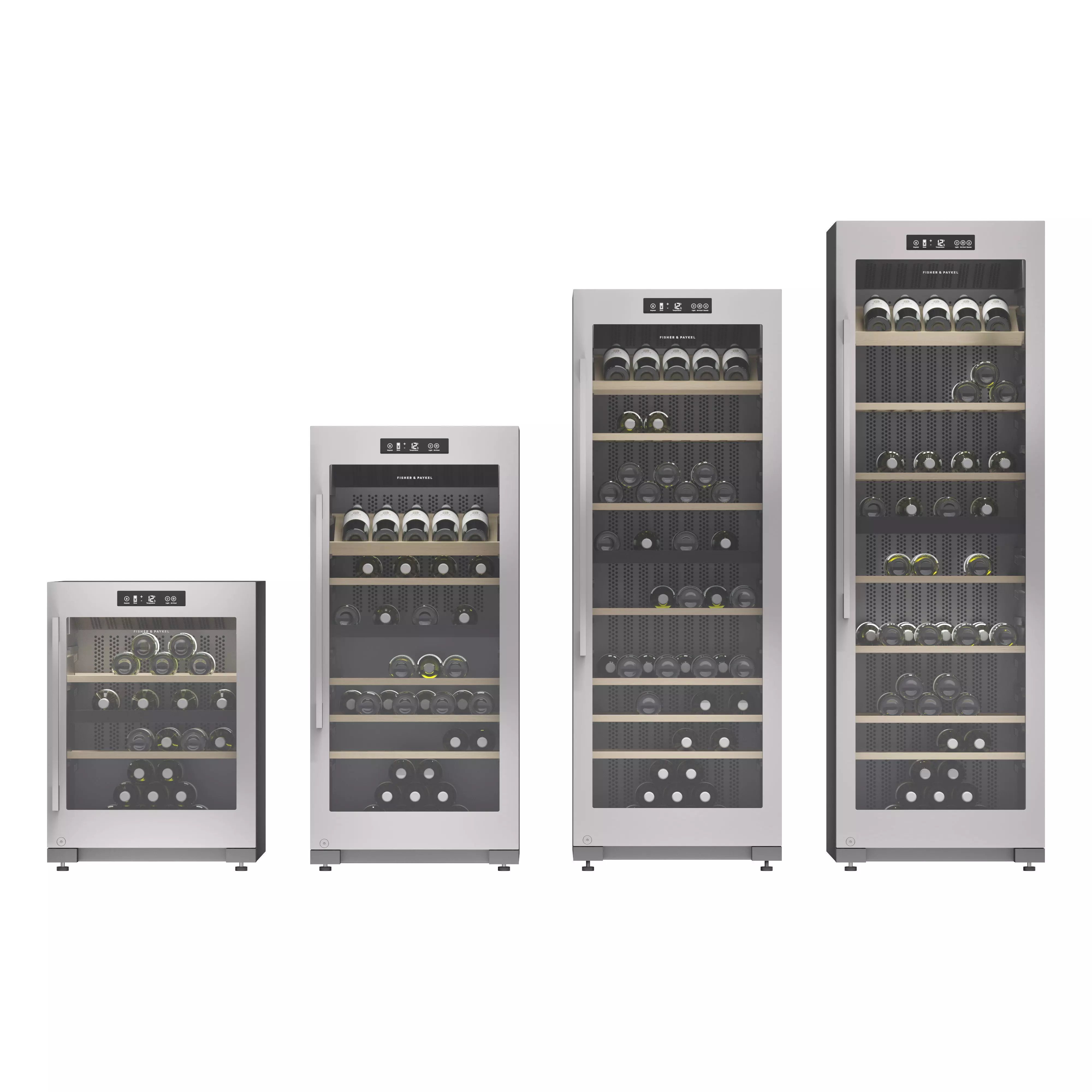 Fisher and Paykel wine cabinets set 3D model