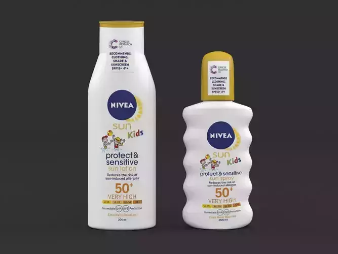 Nivea Kids Protect and Sensitive Sun Lotion and Spray