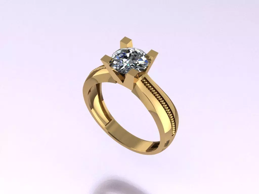 solitaire T 57 3D print model_0