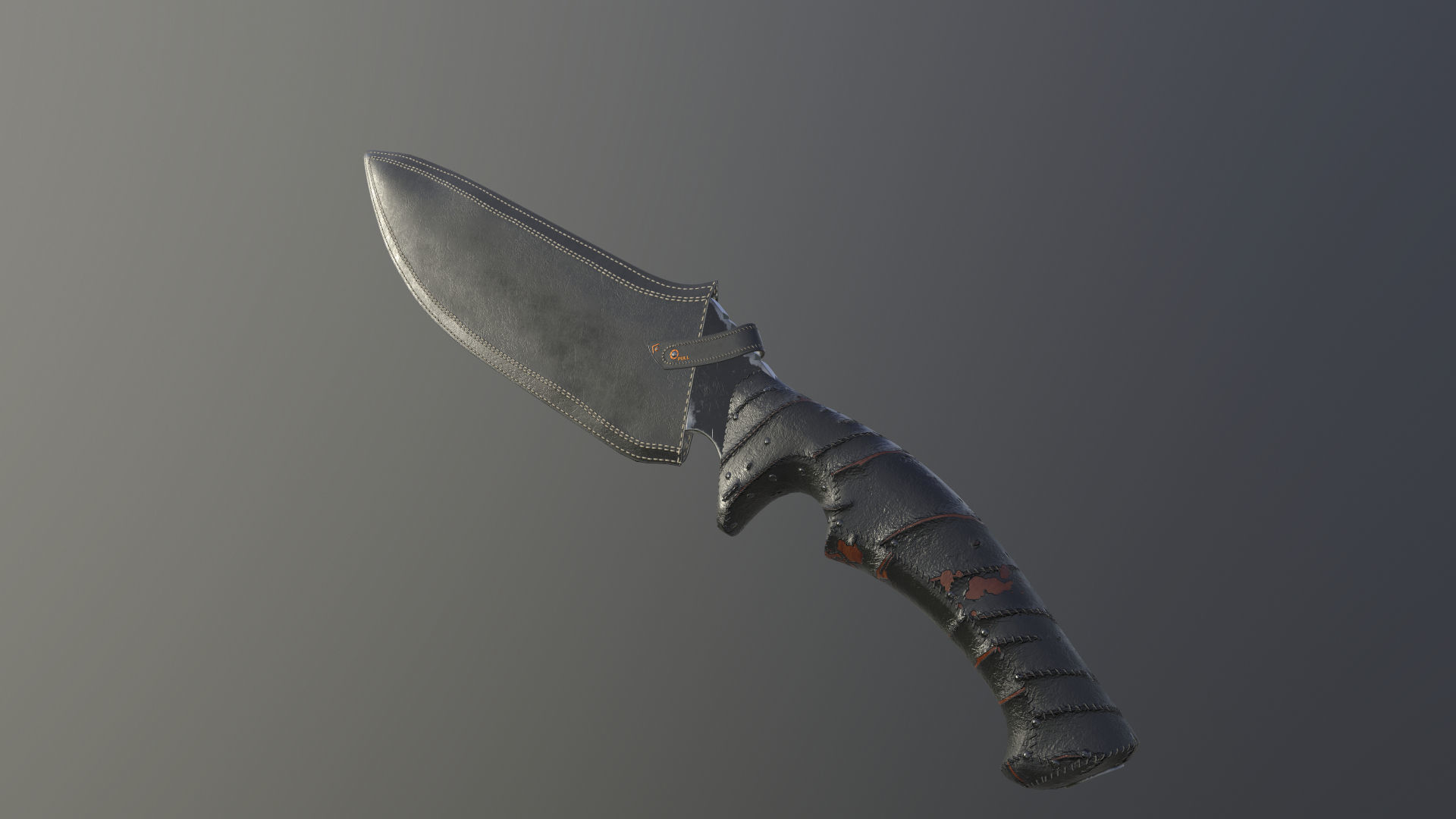 Realistic Military Knife 01 Low-poly 3D model_18