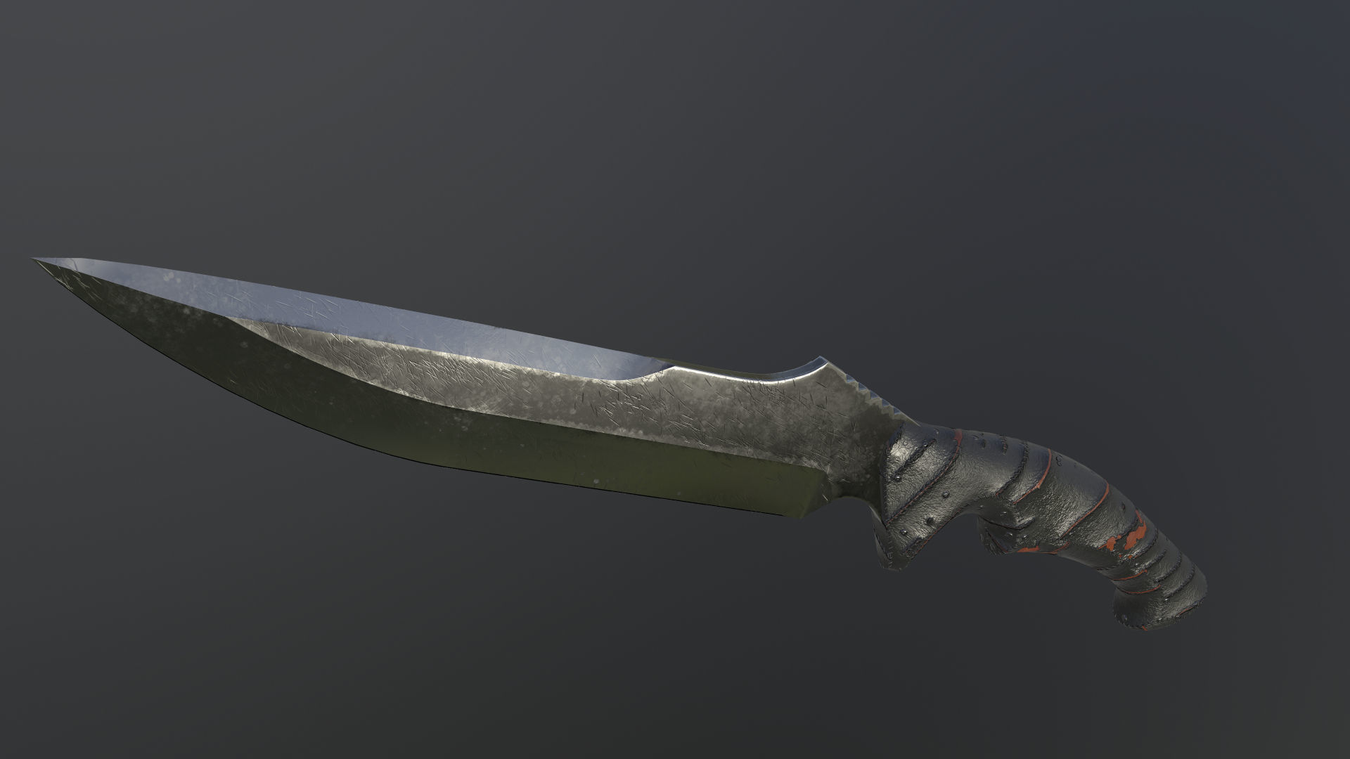 Realistic Military Knife 01 Low-poly 3D model_20
