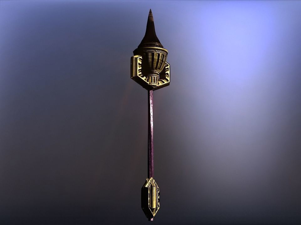 Cursed kingdom spears collection Low-poly 3D model_15