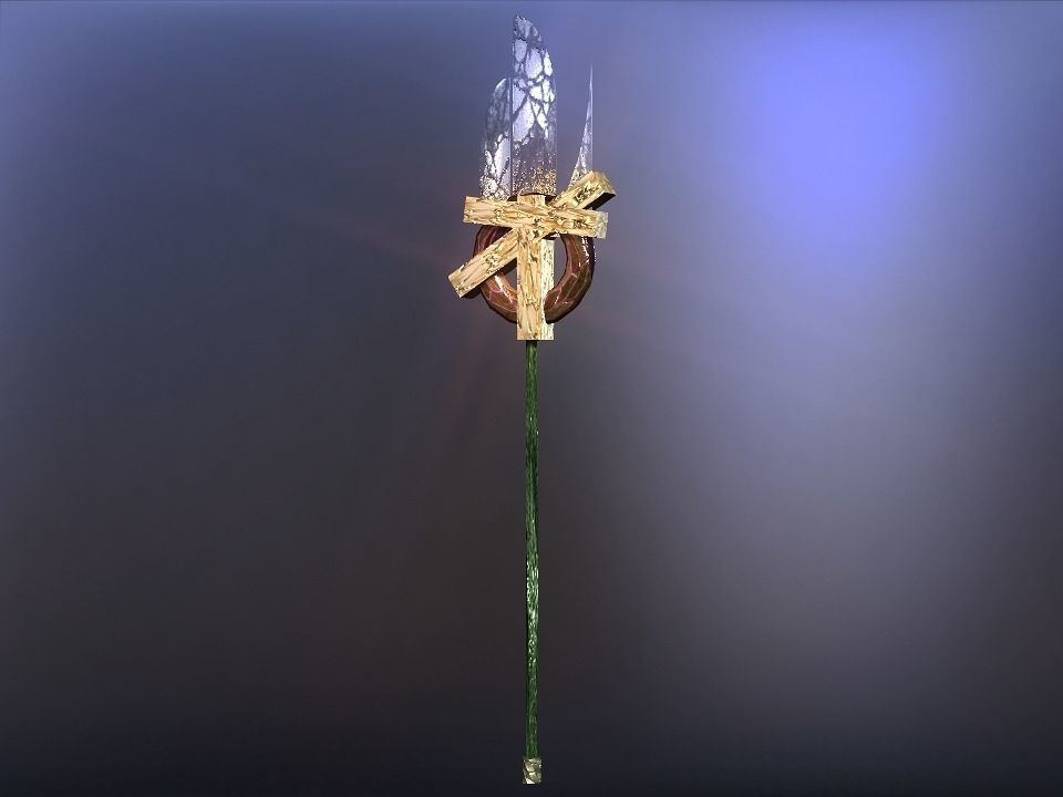 Cursed kingdom spears collection Low-poly 3D model_17