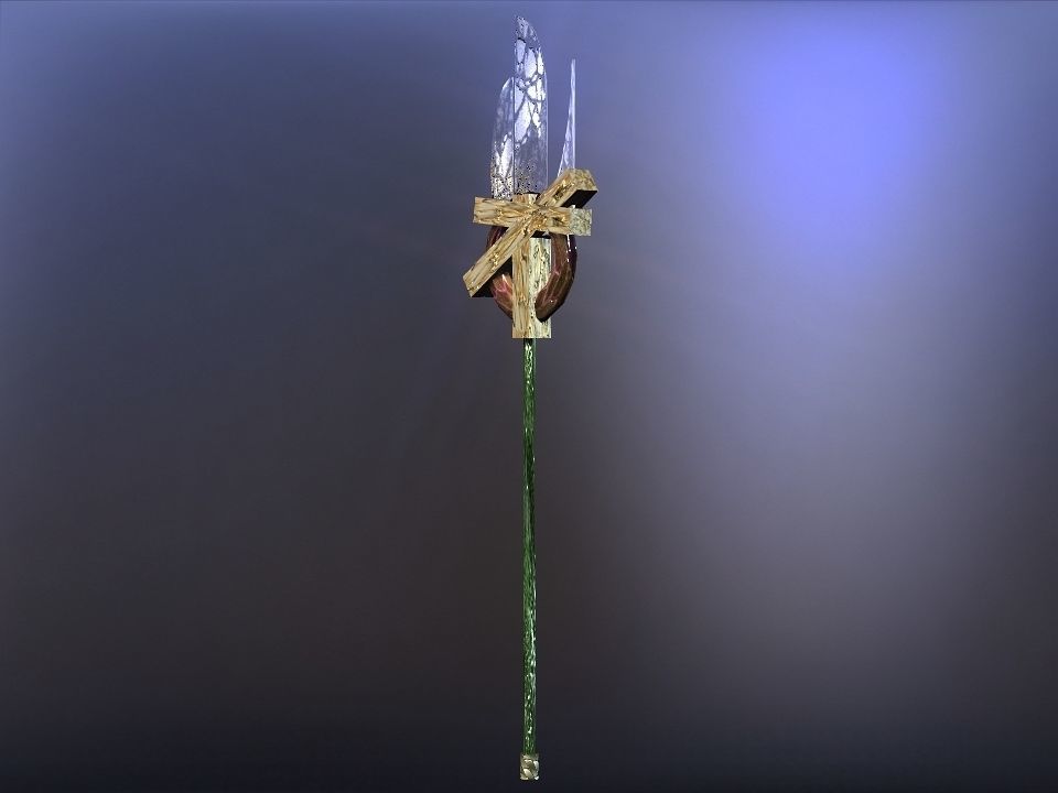 Cursed kingdom spears collection Low-poly 3D model_18
