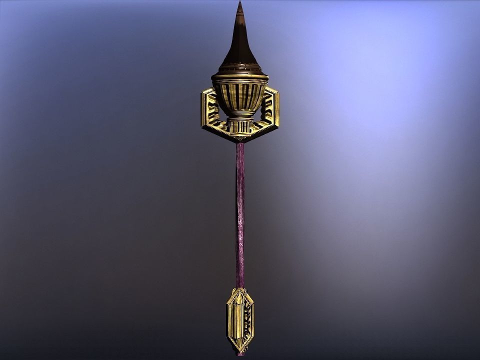 Cursed kingdom spears collection Low-poly 3D model_5