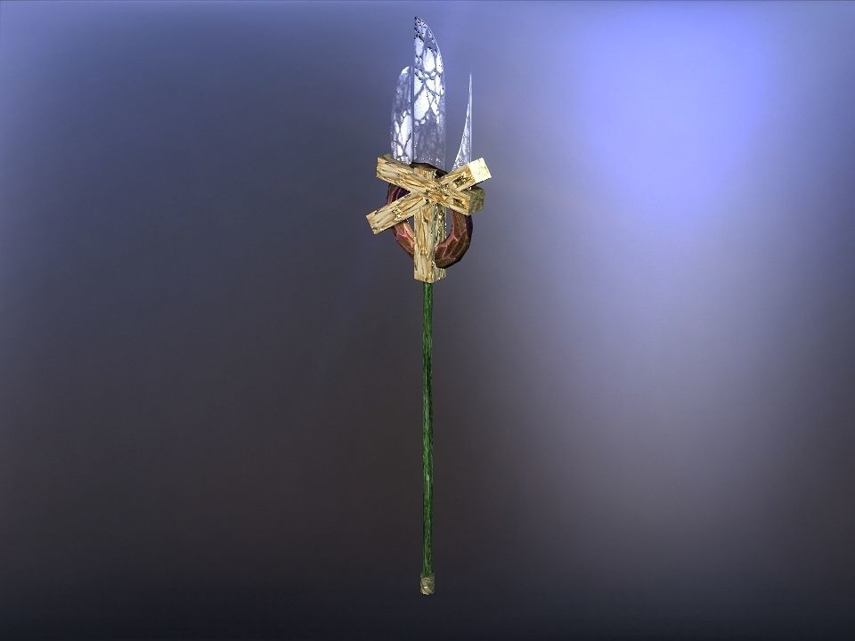 Cursed kingdom spears collection Low-poly 3D model_26