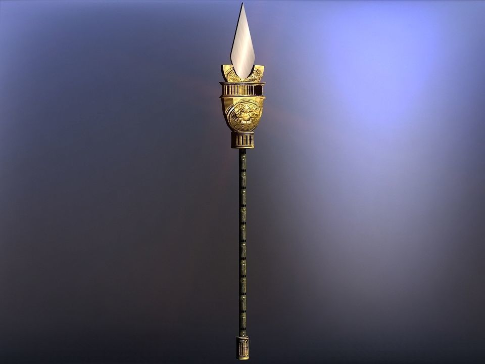 Cursed kingdom spears collection Low-poly 3D model_28