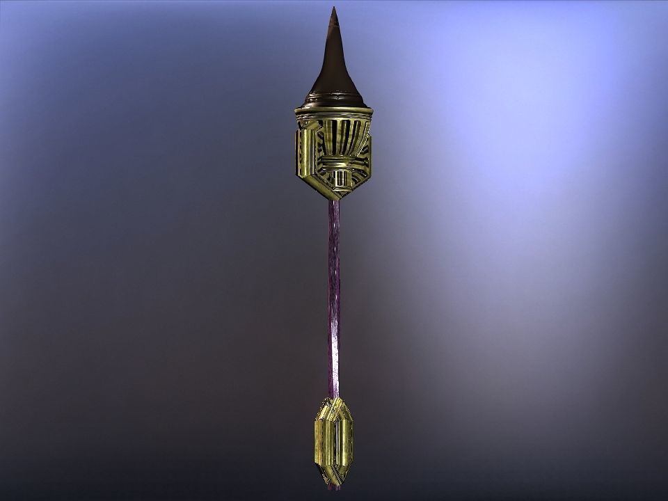 Cursed kingdom spears collection Low-poly 3D model_9