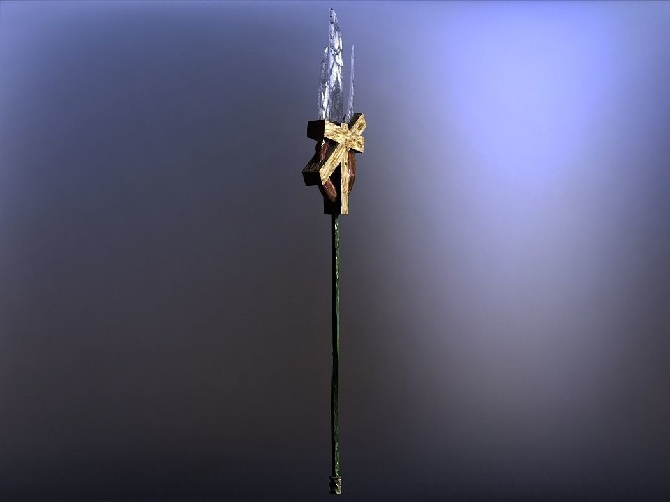 Cursed kingdom spears collection Low-poly 3D model_20