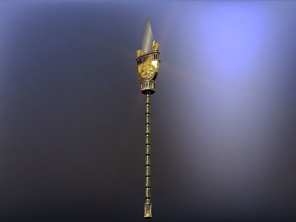 Cursed kingdom spears collection Low-poly 3D model_32