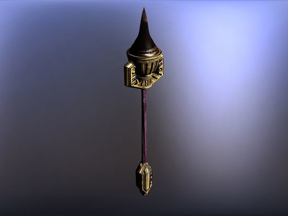 Cursed kingdom spears collection Low-poly 3D model_14