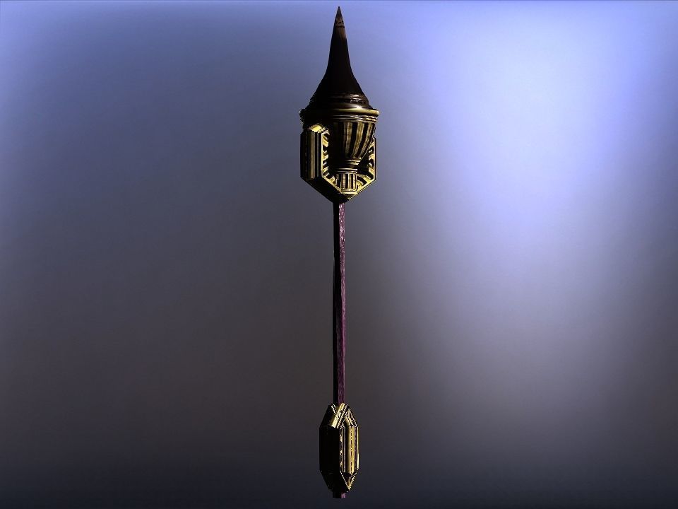 Cursed kingdom spears collection Low-poly 3D model_13