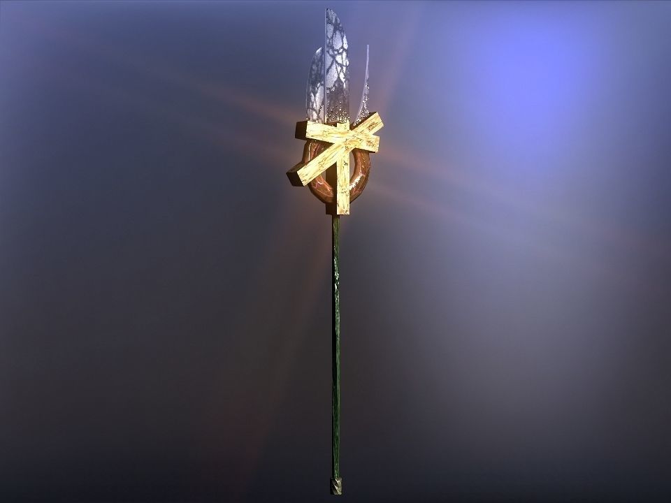 Cursed kingdom spears collection Low-poly 3D model_19