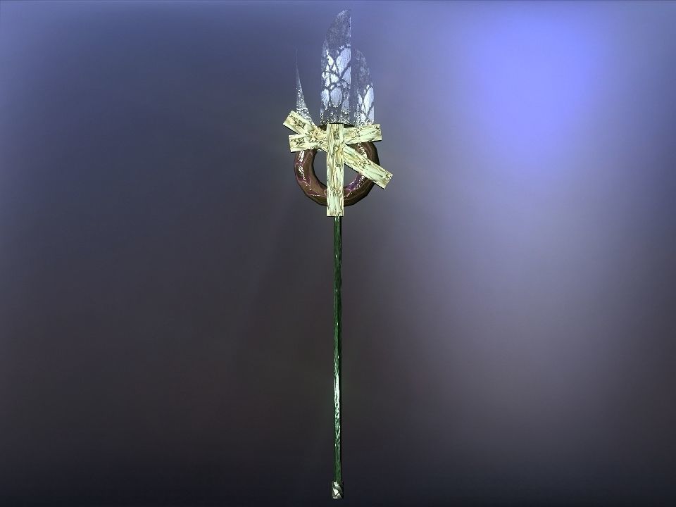 Cursed kingdom spears collection Low-poly 3D model_21