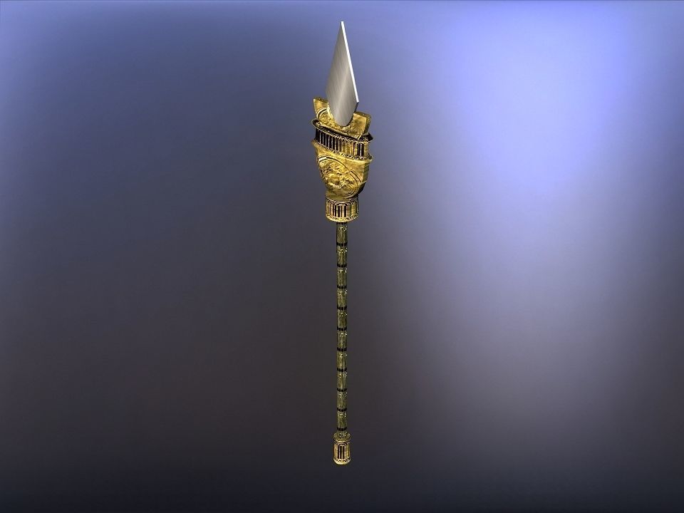 Cursed kingdom spears collection Low-poly 3D model_31