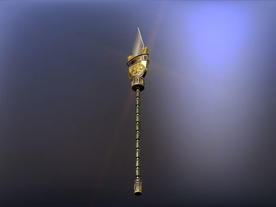Cursed kingdom spears collection Low-poly 3D model_33