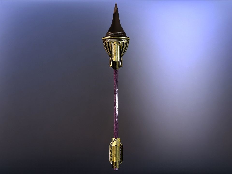 Cursed kingdom spears collection Low-poly 3D model_8