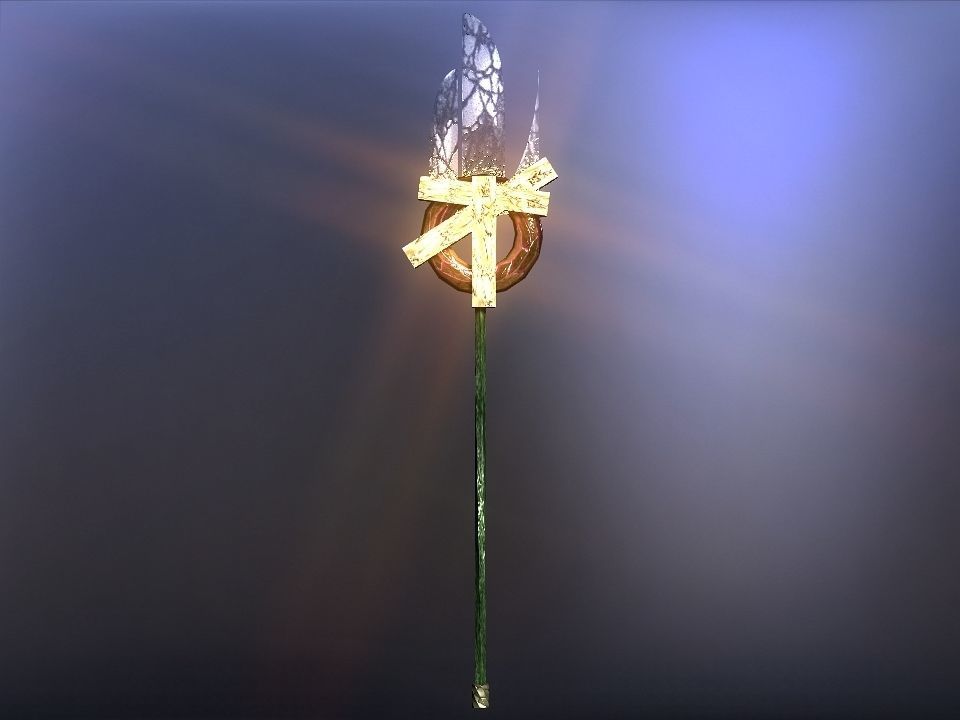 Cursed kingdom spears collection Low-poly 3D model_16