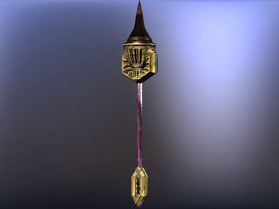 Cursed kingdom spears collection Low-poly 3D model_6