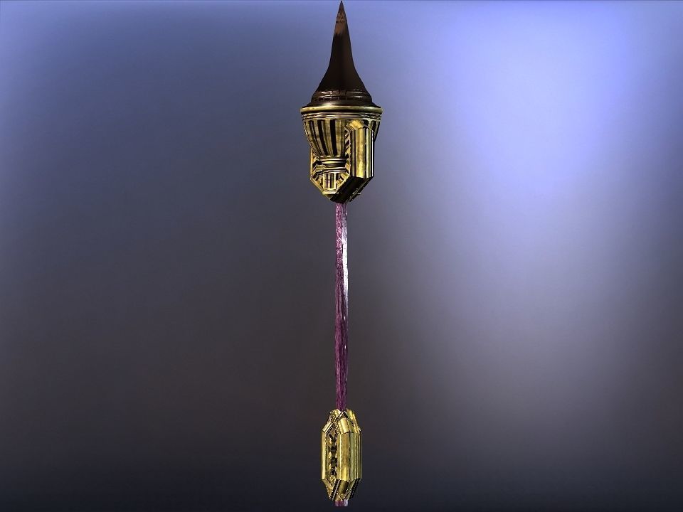 Cursed kingdom spears collection Low-poly 3D model_7