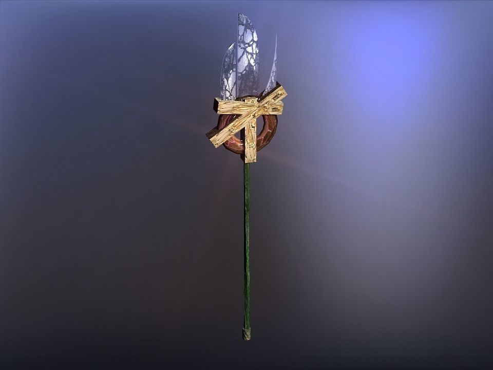 Cursed kingdom spears collection Low-poly 3D model_22